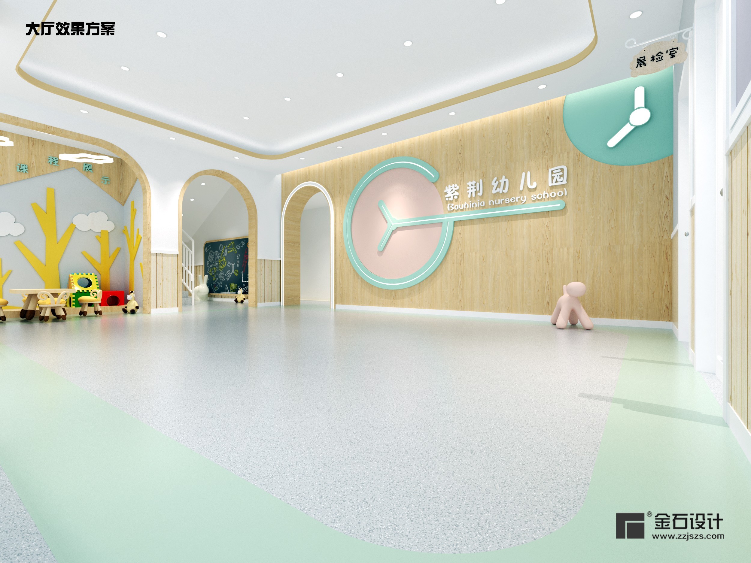 符合幼儿需求的幼儿园大厅设计！